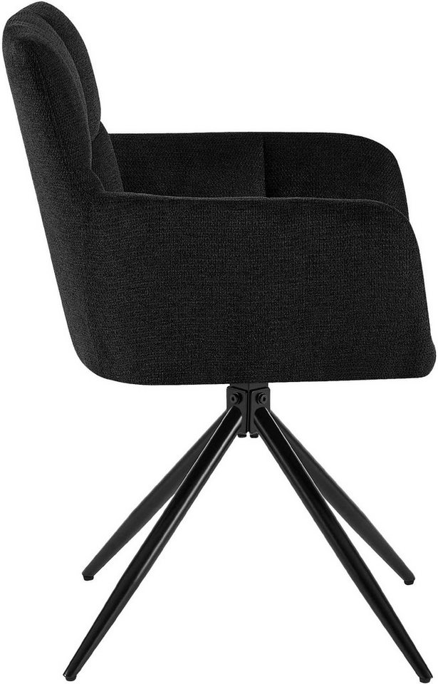 CLP Esszimmerstuhl Jonah (2er Set), drehbar mit Armlehnen, bis 150 kg belastbar – Bild 5 von 5