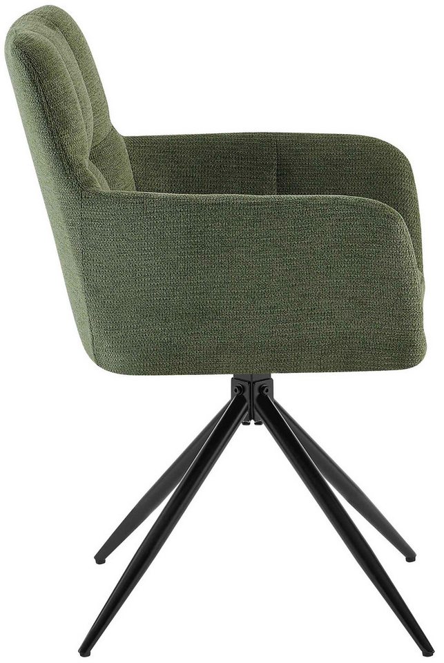 CLP Esszimmerstuhl Jonah (2er Set), drehbar mit Armlehnen, bis 150 kg belastbar – Bild 5 von 5