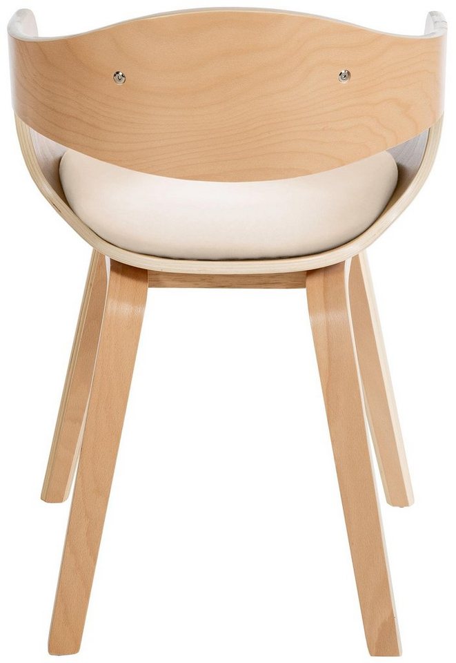 CLP Esszimmerstuhl Kingston Kunstleder (2er Set), Holzgestell – Bild 5 von 5
