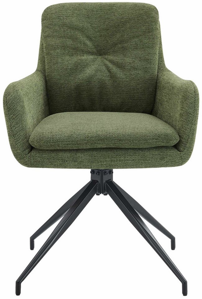 CLP Esszimmerstuhl Pickett (2er Set), Stoffbezug, 180° schwenkbar – Bild 4 von 5