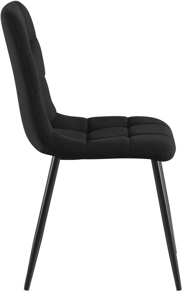 CLP Esszimmerstuhl Tilde (4er Set), mit Rückenlehne, Metallgestell, bis 150 kg – Bild 4 von 5
