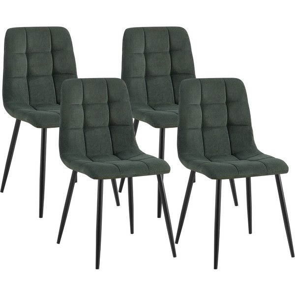 CLP Esszimmerstuhl Tilde (4er Set), mit Rückenlehne, Metallgestell, bis 150 kg