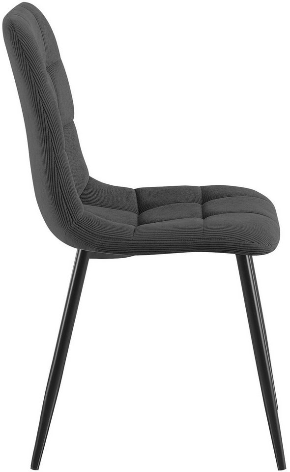 CLP Esszimmerstuhl Tilde (4er Set), mit Rückenlehne, Metallgestell, bis 150 kg – Bild 4 von 5