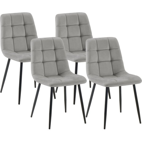CLP Esszimmerstuhl Tilde (4er Set), mit Rückenlehne, bis 150 kg