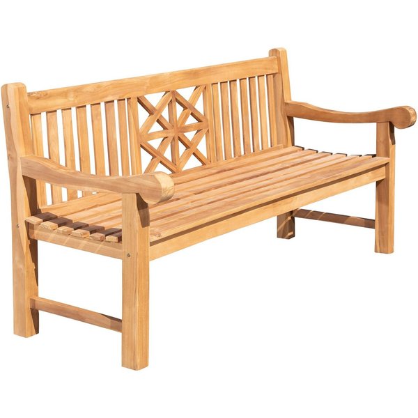 CLP Gartenbank Florida (1er), Holzbank für den Garten, aus Teak-Holz