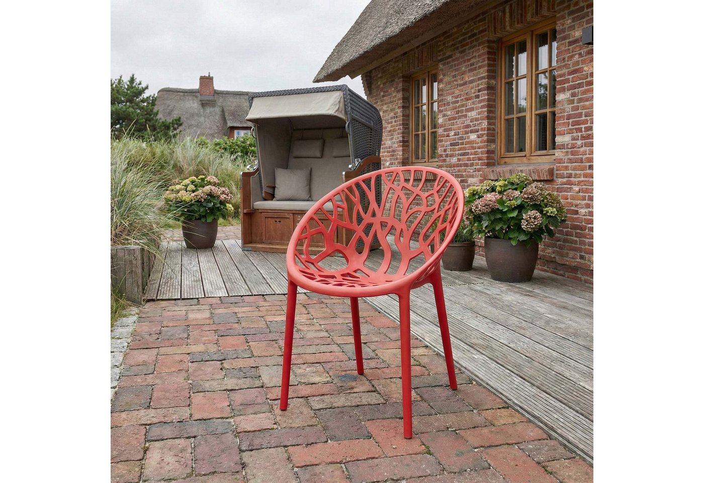 CLP Gartenstuhl Hope (1er), stapelbar, wetterfest und UV-beständig – Bild 3 von 5
