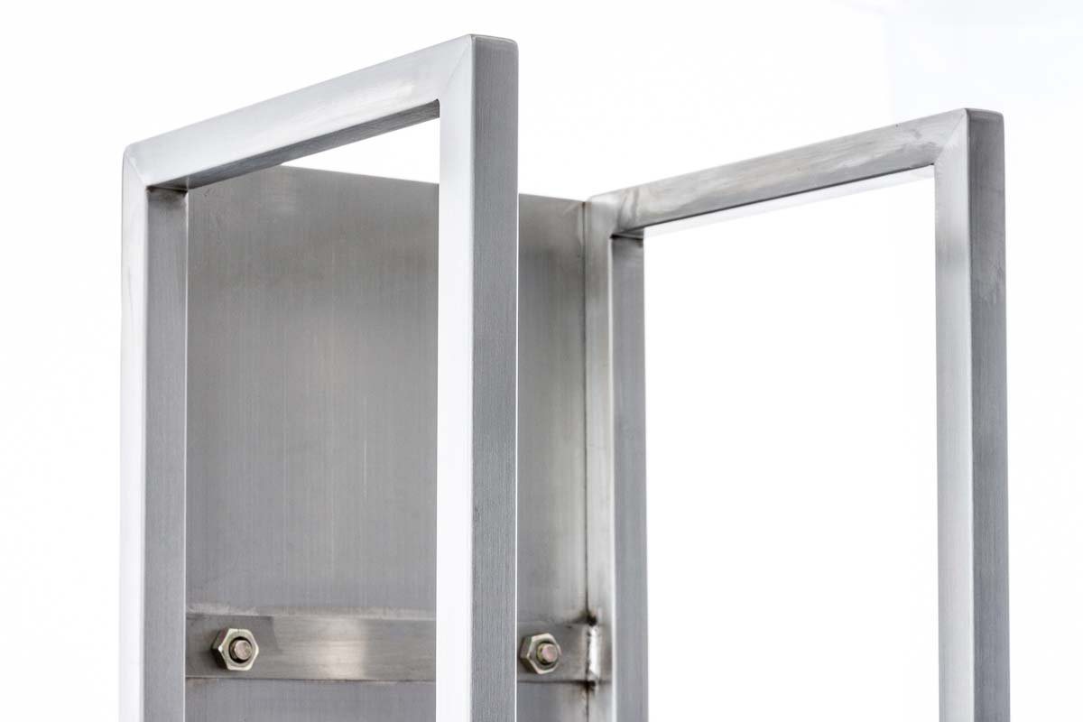CLP Kaminholzregal Spark, BxTxH:25x25x100 cm, (1er), Edelstahl oder Metall – Bild 4 von 5