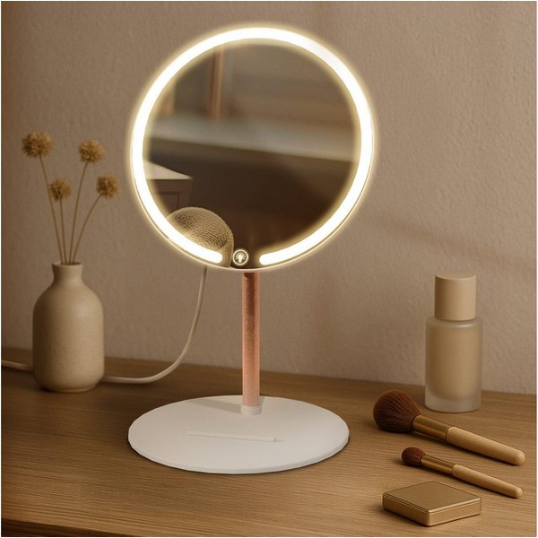 CLP Schminkspiegel Streep (1er), LED, dimmbar, 3 Licht-Modi, USB-C-Kabel