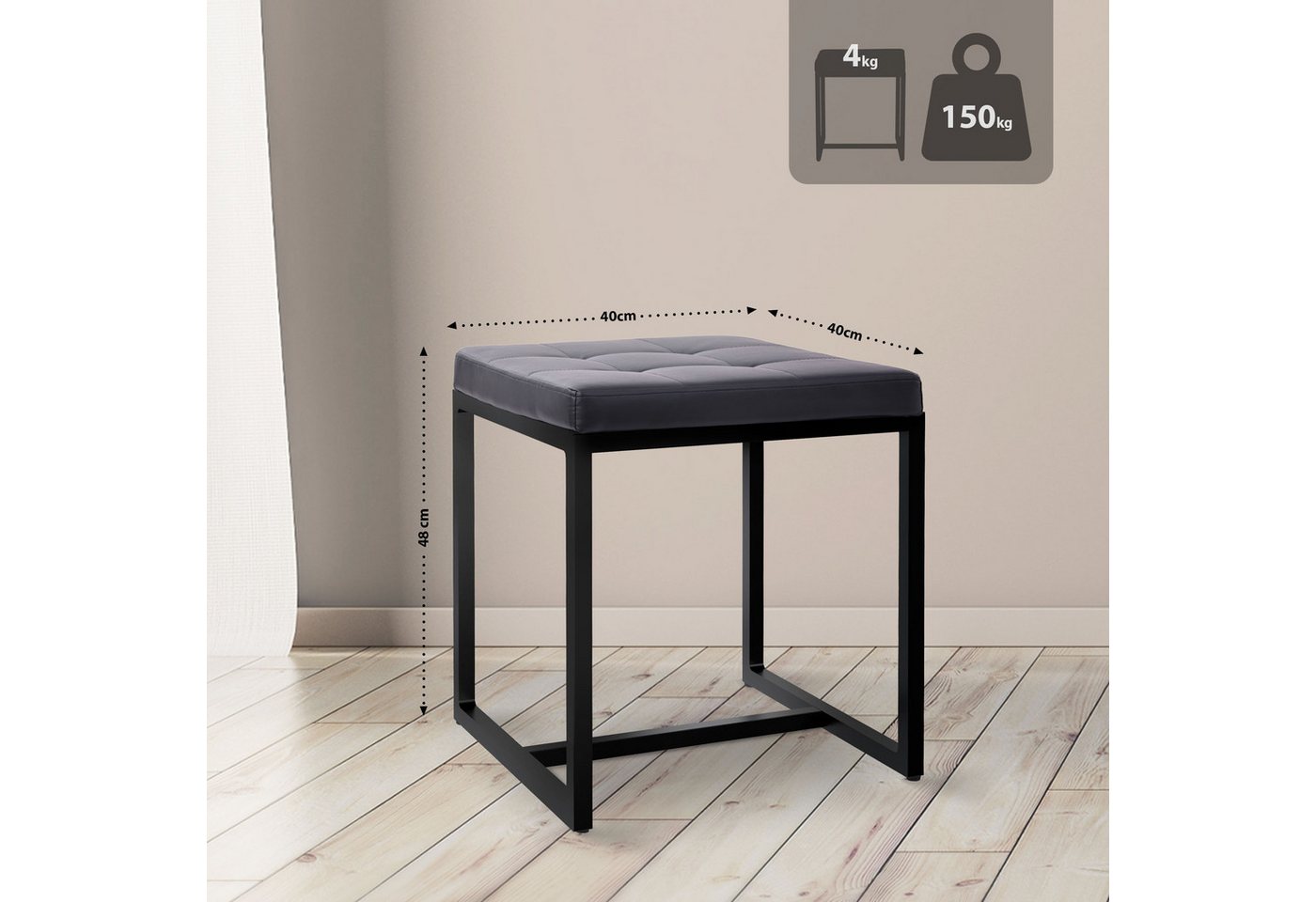 CLP Sitzhocker Barci (1er) – Bild 2 von 5