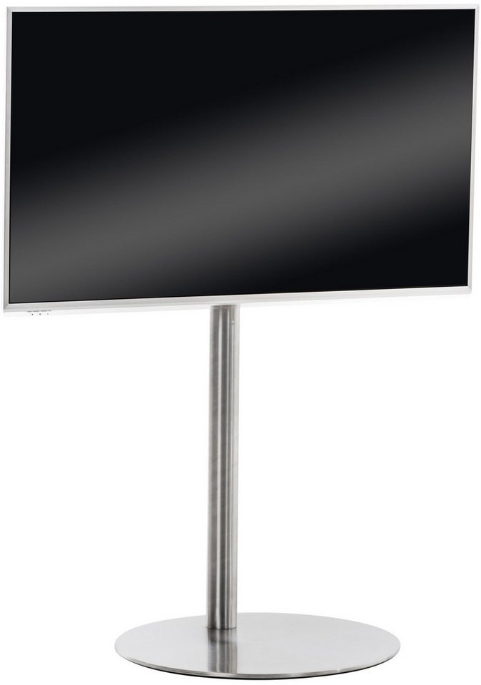 CLP TV-Standfuß TV Ständer aus Edelstahl oder Metall, (1er, Universal TV Halterung mit verstellbarem Rahmen) – Bild 2 von 5