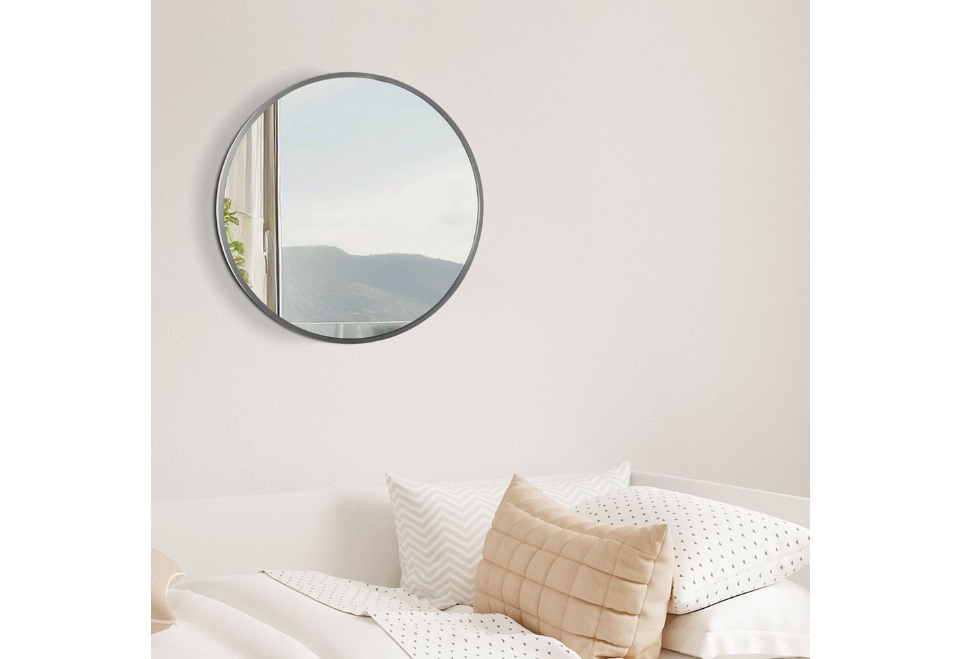 CLP Wandspiegel Elsie (1er), Rund, Modern, 30 / 45 / 60 / 80 cm Metallrahmen – Bild 3 von 5