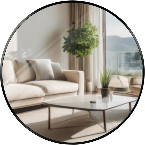 CLP Wandspiegel Elsie (1er), Rund, Modern, 30 / 45 / 60 / 80 cm Metallrahmen