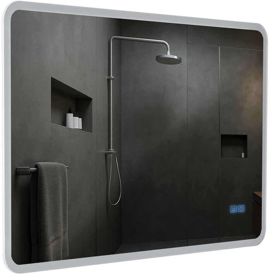 CLP Wandspiegel Jericho (1er), Bluetooth-Lautsprecher, Anti-Fog, LED-Licht, IP44 – Bild 5 von 5