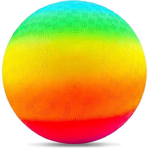 CLTYQ Spielball Bouncy Kickball, Kinder Spielball, Mehrfarbig Regenbogen Ball Kinder, Fußball Softball, Kinderball für Drinnen und Draußen