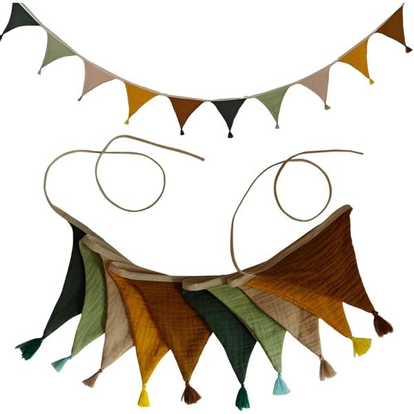 CLTYQ Wimpelkette Girlande Wimpelkette Kinderzimmer,Deko zum Aufhängen, Mädchen&Jungen Kinderzimmer Deko für Hausbett, Babybett & Kinderbett