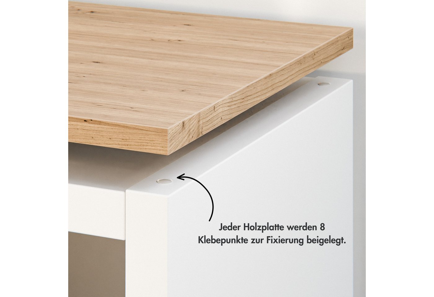 Clutter Cover Abdeckplatte für Kallax Regal, (zum Auflegen, Deckplatte), Holzplatte Artisan Eiche – Bild 3 von 5