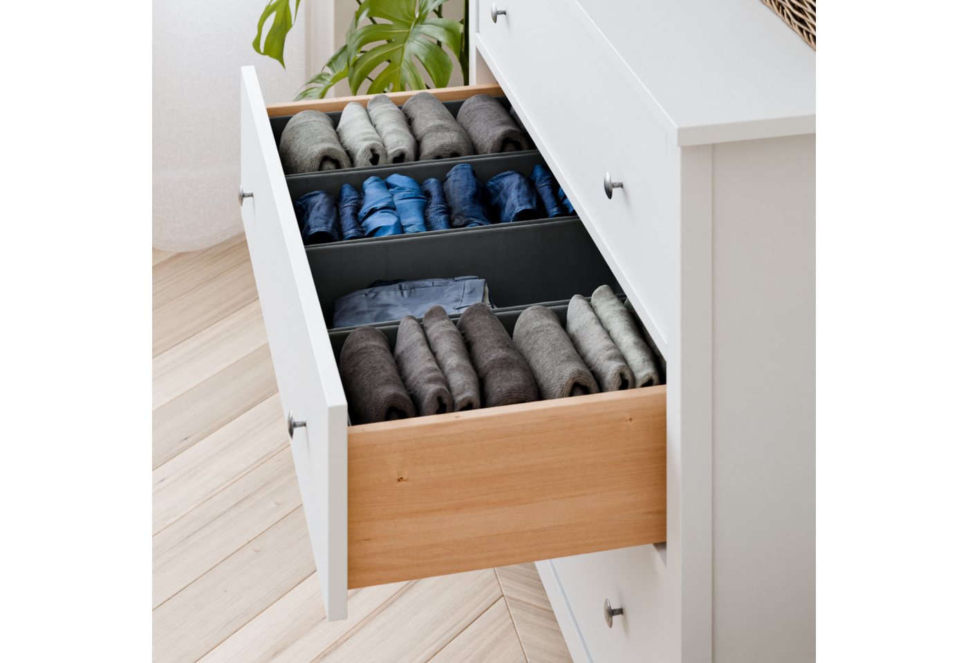 Clutter Cover Organizer für Hemnes Kommode (4er-Set), Boxen für Schublade – Bild 3 von 5