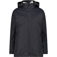 CMP Damen Jacke LONG ZIP HOOD DETACHAB, Größe 40 in Grau