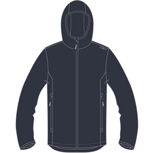 CMP Hardshelljacke KID Jacket FIX Hood Wasserdichte und winddichte Kinderjacke mit
