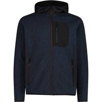 CMP Herren Kapuzensweat MAN JACKET FIX HOOD, Größe 48 in Schwarz