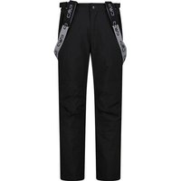 CMP Herren Latzhose Herren Skihose Salopette - Normalgröße, Größe 52 in Schwarz