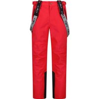 CMP Herren Latzhose Herren Skihose Salopette - Normalgröße, Größe 56 in Rot