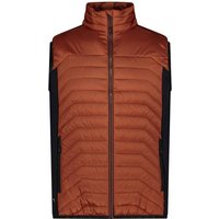 CMP Herren Weste MAN VEST HYBRID, Größe 50 in Rot