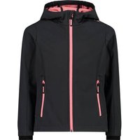 CMP Kinder Funktionsjacke Kapuzen Softshelljacke, Größe 116 in Grau