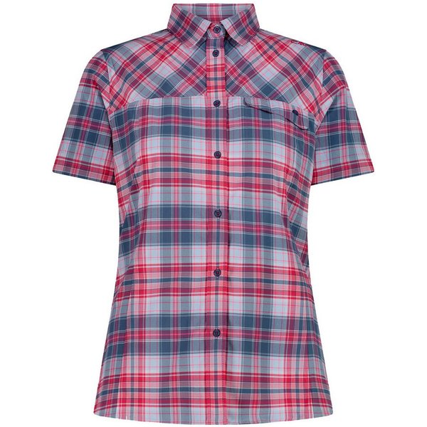 CMP Outdoorbluse Tech Shirt Button-Up mit Markendetails