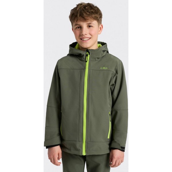CMP Softshelljacke KID SOFTSHELL JACKET FIX HOOD wasserabweisend, windabweisend, mit Reißverschlusstaschen