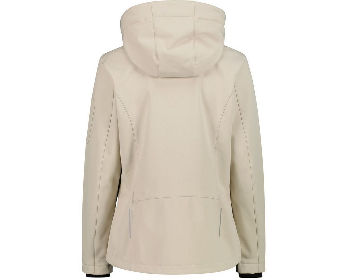 CMP Softshelljacke Woman Jacket Zip Hood Vielseitige Damenjacke mit abnehmbarer Kapuze, wasserdichtem Clima – Bild 3 von 3