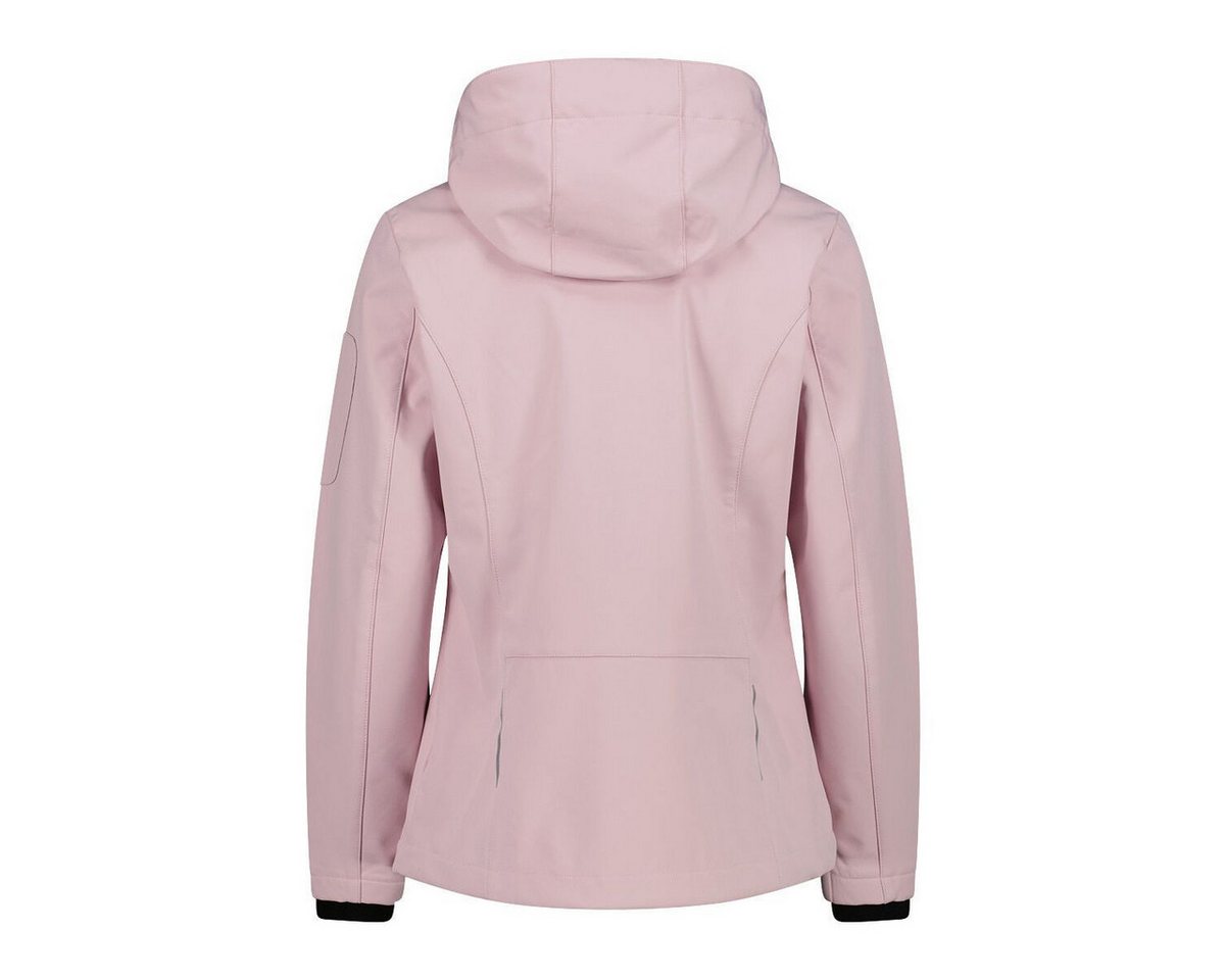 CMP Softshelljacke Woman Jacket Zip Hood Vielseitige Damenjacke mit abnehmbarer Kapuze, wasserdichtem Clima – Bild 2 von 5