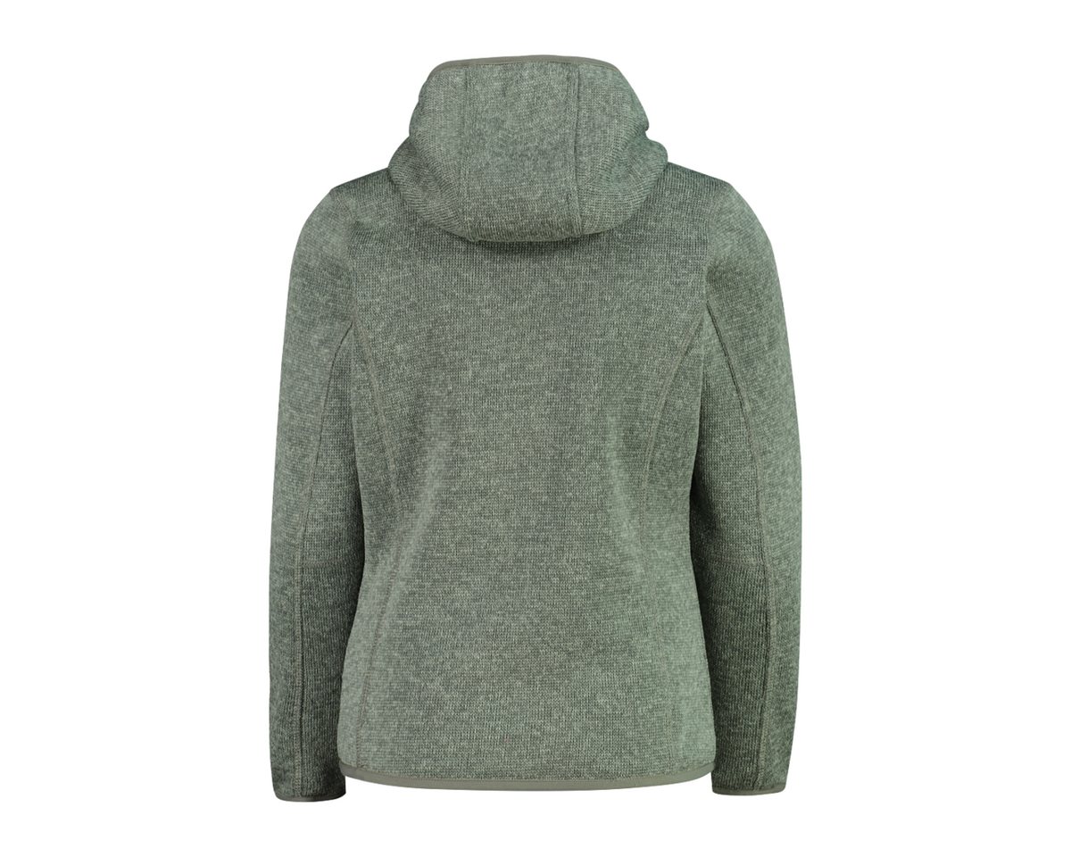 CMP Strickfleecejacke KID G JACKET FIXED HOOD mit Kapuze, wärmeisolierend, windabweisend, wasserabweisend – Bild 3 von 5