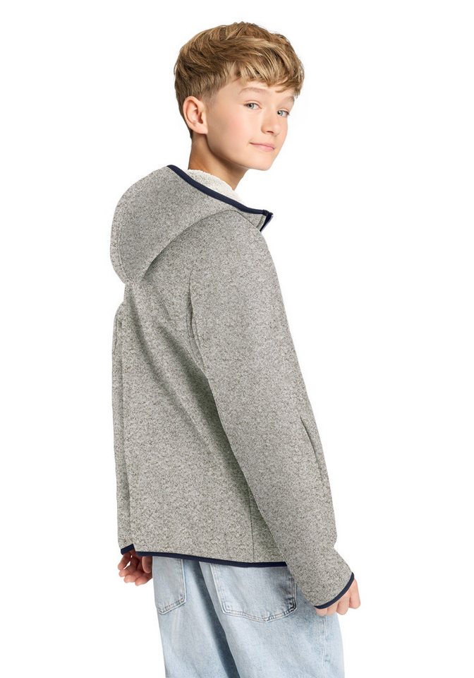 CMP Strickfleecejacke mit fester Kapuze, für Sportmode und Outdoormode – Bild 2 von 5