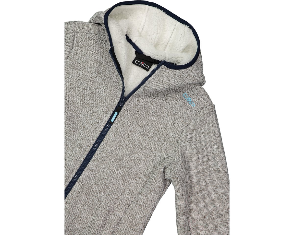 CMP Strickfleecejacke mit fester Kapuze, für Sportmode und Outdoormode – Bild 3 von 5