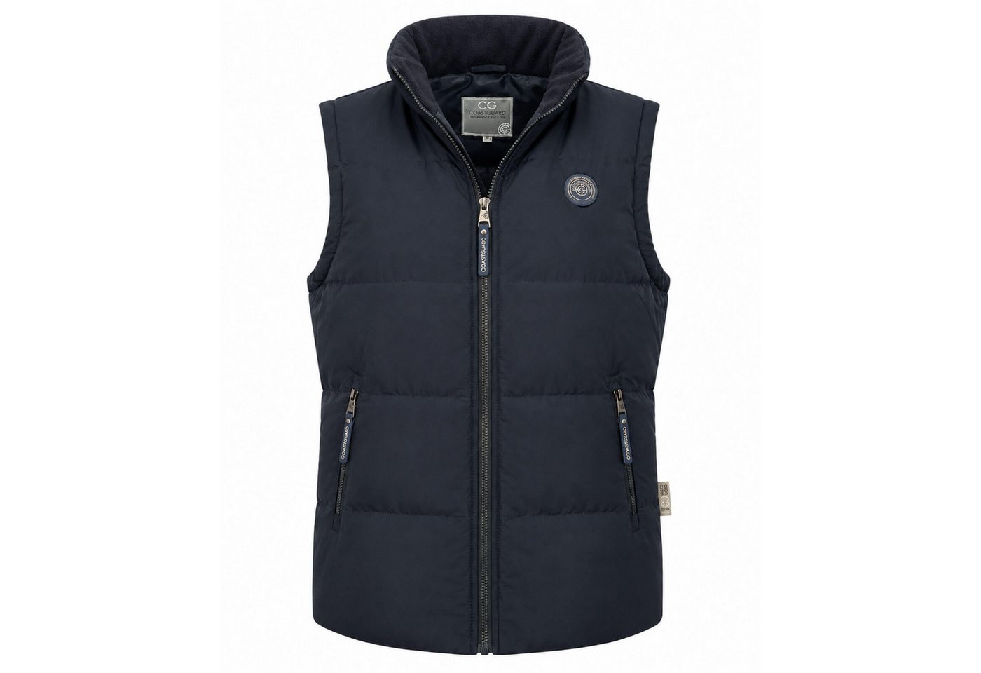 Coastguard Steppweste Herren Steppweste mit Stehkragen - Gesteppte Weste Winterweste Kinnschutz, Krageninnenseite aus Fleece, Reißverschlusstaschen – Bild 2 von 5