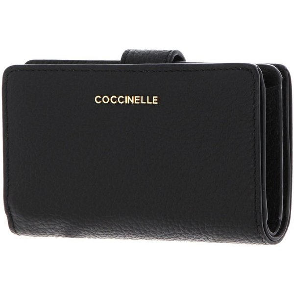 COCCINELLE Geldbörse Mini Wallet Grained Leather, aus echtem Rindsleder
