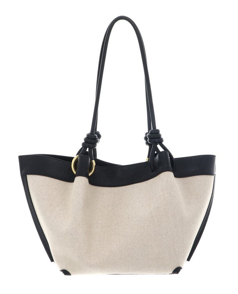 COCCINELLE Schultertasche Canvas Handbag, aus echtem Rindsleder – Bild 3 von 5
