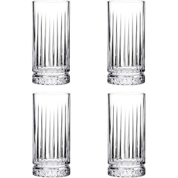 Pasabahce Cocktailglas Pasabahce Elysia Longdrinkglas 280 ml 4er Set, Glas