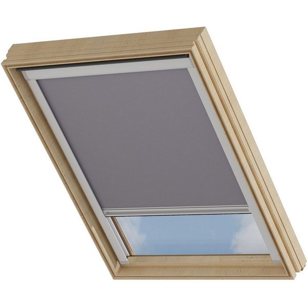 Dachfensterrollo Verdunklungsrollo Grau - Verdunklung - Kompatibel mit VELUX C02, Cocoon Home, verdunkelnd, Thermobeschichtet, Einfache Montage, 100% Verdunkeln
