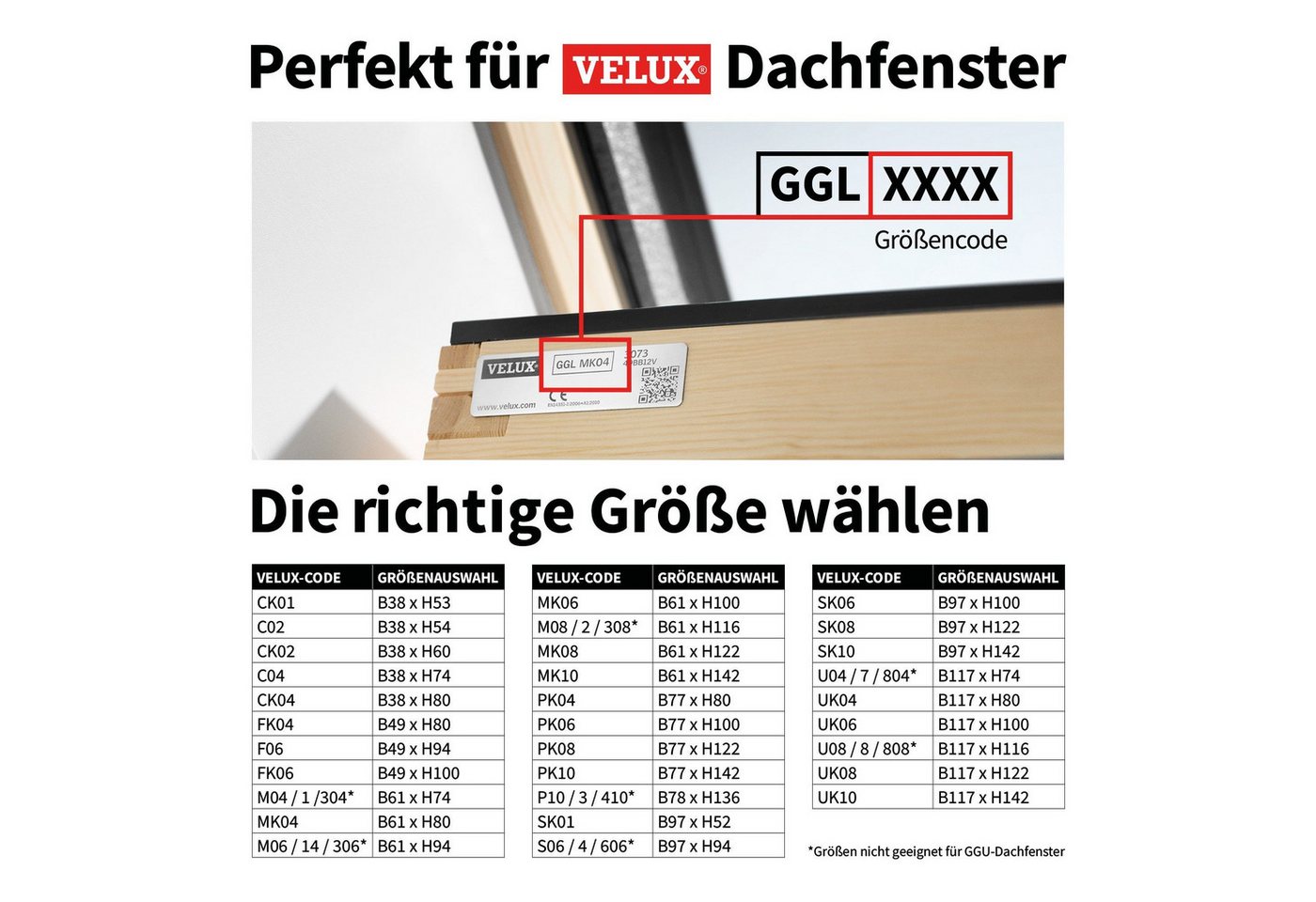 Dachfensterrollo Verdunklungsrollo Schwarz - Verdunklung - Kompatibel mit VELUX MK08, Cocoon Home, verdunkelnd, Thermobeschichtet, Einfache Montage, 100% Verdun – Bild 5 von 5