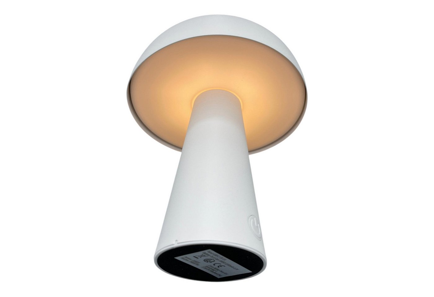 Coen Bakker Deco BV LED Außen-Tischleuchte, Dimmfunktion, LED, warmweiß, kaltweiß, neutralweiß, USB touch dimmbar weiß matt 3 Lichtfarben 15x21cm – Bild 2 von 5