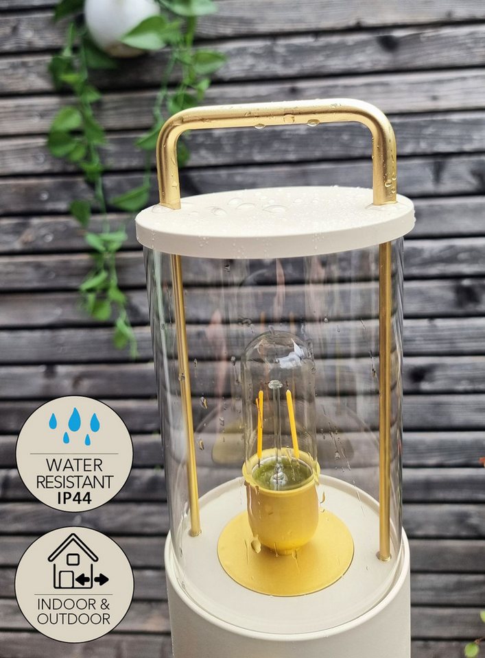 Coen Bakker Deco BV LED Außen-Tischleuchte Tischlampe Dimmbar Akku In-/Outdoor IP44, Stufenlos dimmbar, LED fest verbaut – Bild 4 von 5