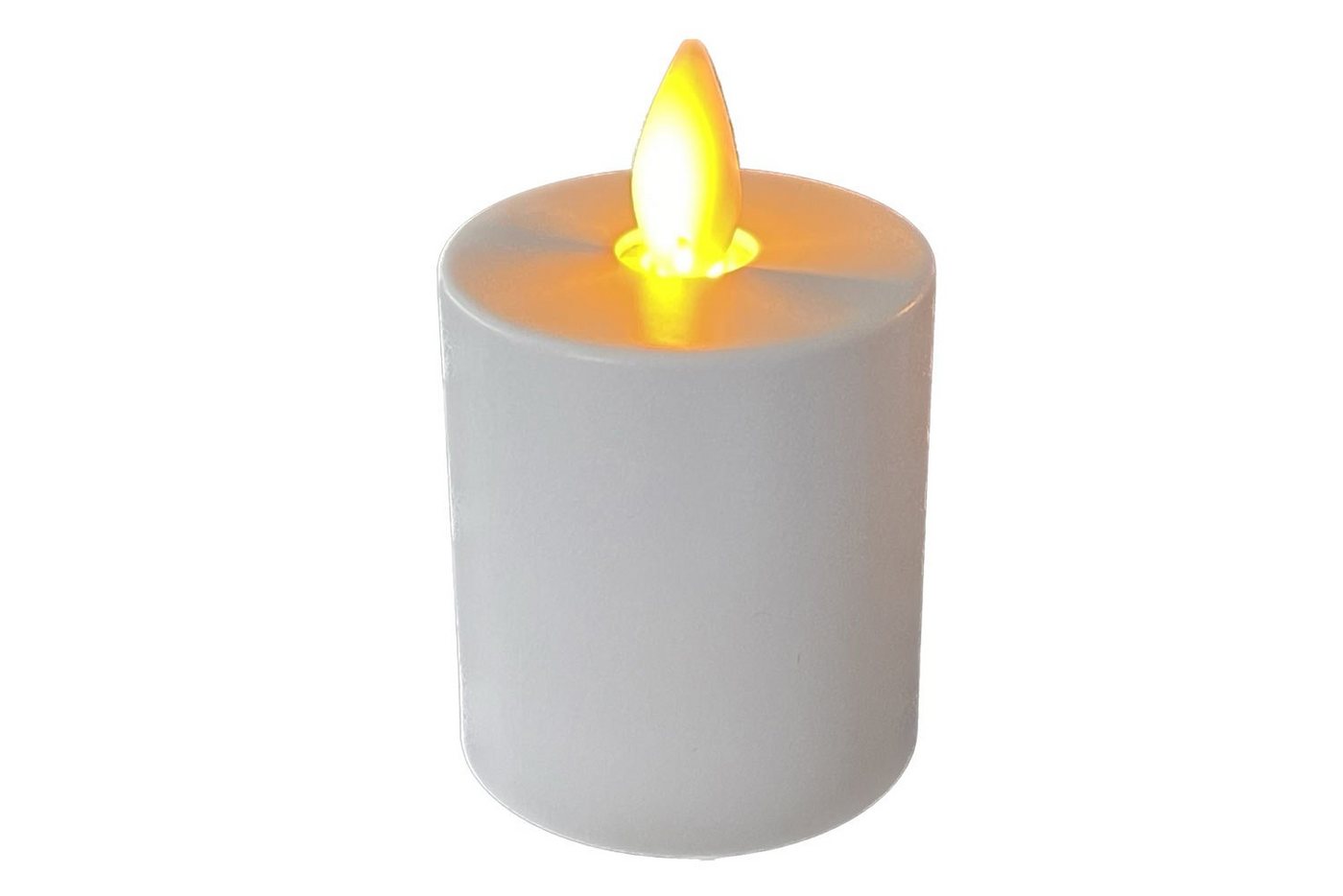 Coen Bakker Deco BV LED-Kerze (Set, 2-tlg), weiß 2-er Set bewegliche Flamme 4,5x8cm Timer – Bild 4 von 5