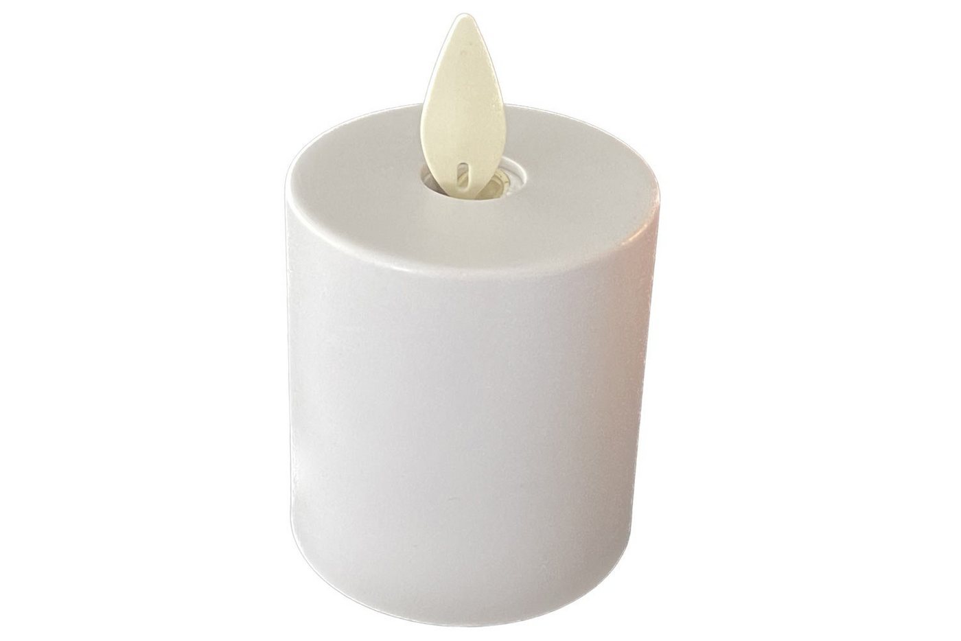 Coen Bakker Deco BV LED-Kerze (Set, 2-tlg), weiß 2-er Set bewegliche Flamme 4,5x8cm Timer – Bild 5 von 5
