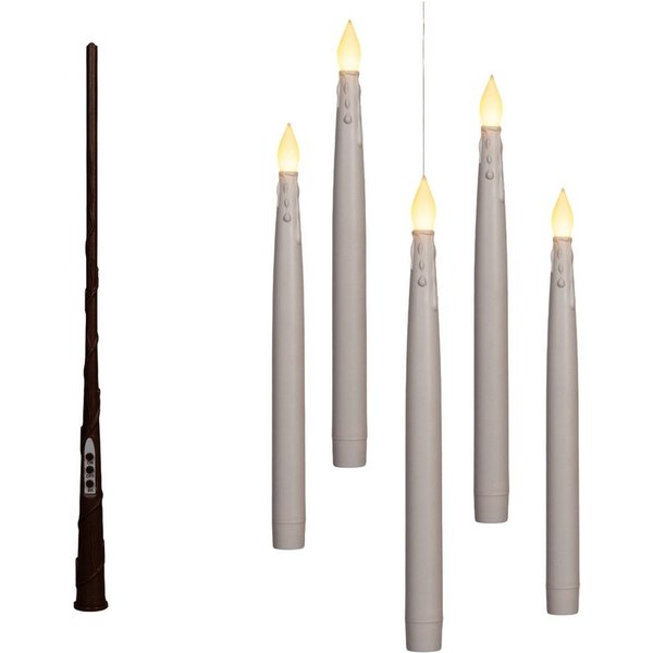 Coen Bakker Deco BV LED-Kerze (Set, 6-tlg), schwebende Kerzen Fernbedienung Timer 27cm