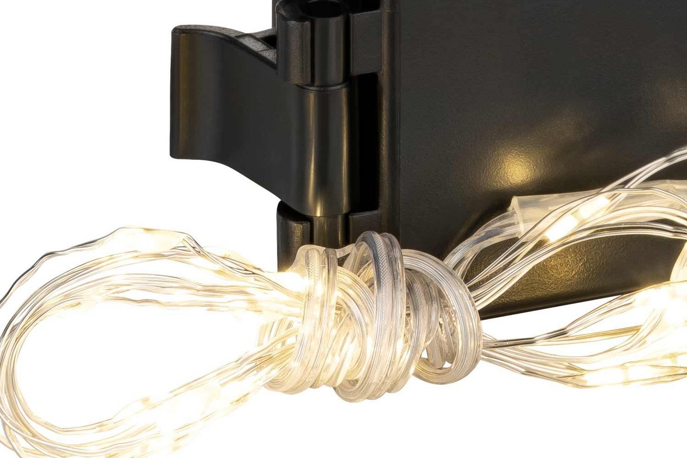Coen Bakker Deco BV LED-Lichterkette LED Wire, Batterie Außen Draht silber 6/18h Timer 40 LED 1,95m – Bild 2 von 4