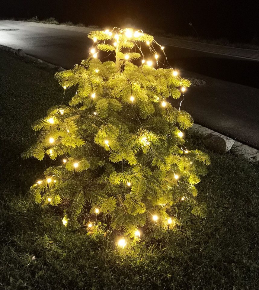 Coen Bakker Deco BV LED-Lichternetz LED Lichternetz Trapez Kegel Warmweiß Netz für Weihnachtsbaum Baum, 80-flammig, 80 LEDs geeignet für Bäume mit einer Höhe vo – Bild 5 von 5