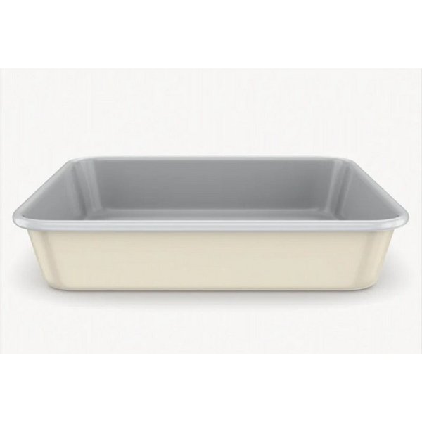 COFI 1453 Backblech in Beige mit Keramik-Antihaftbeschichtung - 34,5 x 24,5 x 6 cm, Aluminium, (Packung, 1-St., 1x rechteckiges Backblech), Antihaftbeschichtet,