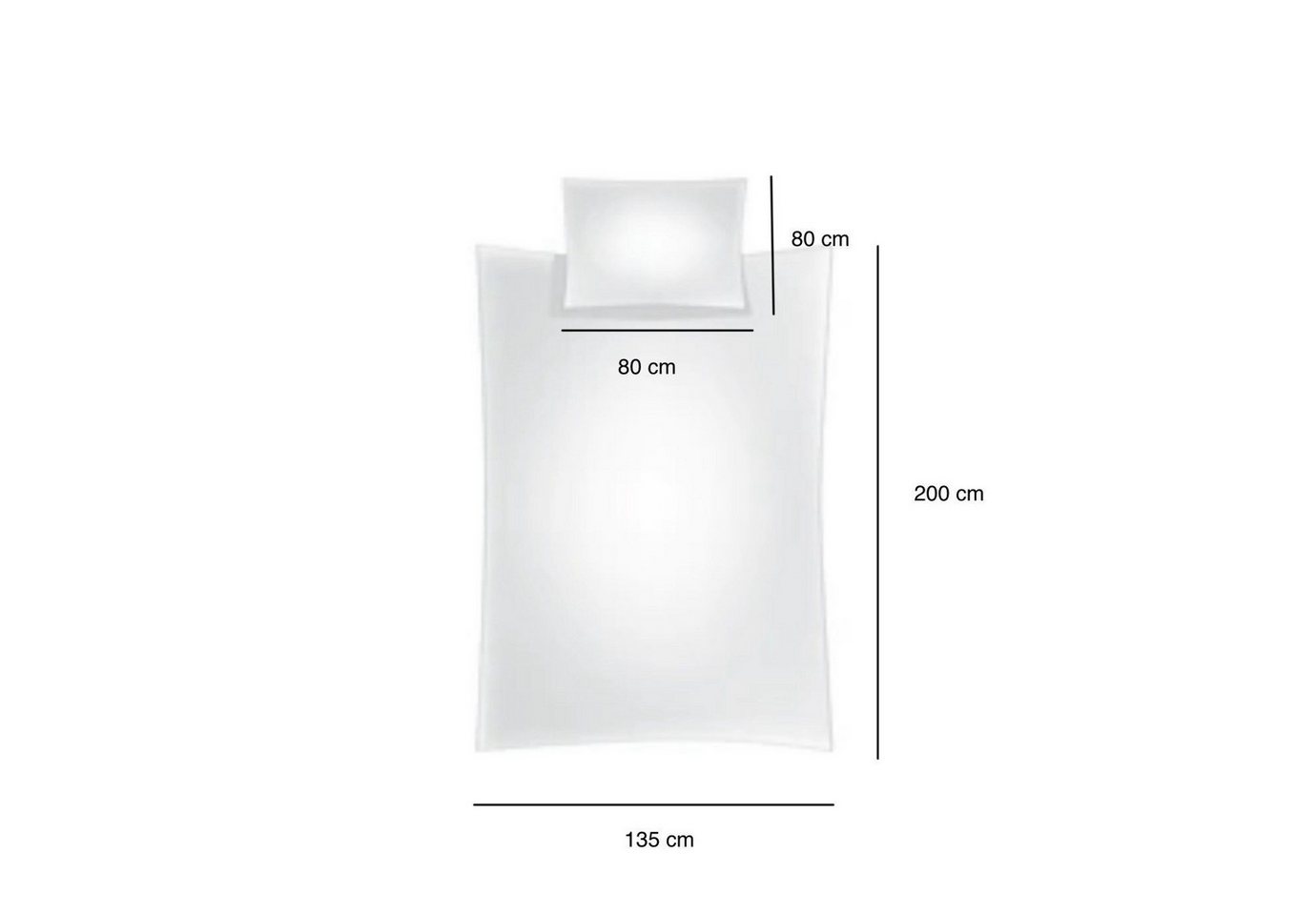 COFI 1453 Bettwäsche, Baumwollmix, 2 teilig, Biber Bettwäsche, mit verdecktem Reißverschluss – Bild 4 von 5